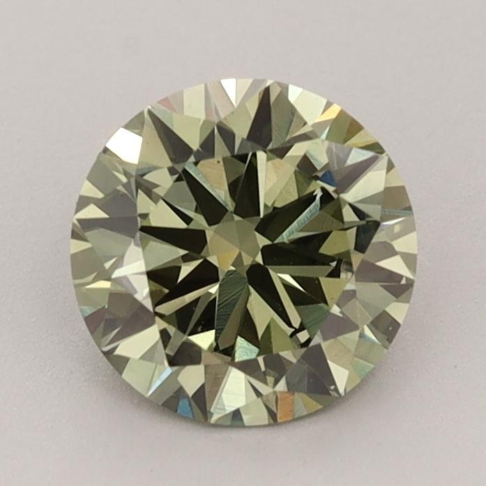 1.22 Ct. Fancy Vivid Green Round Lab Grown Diamond