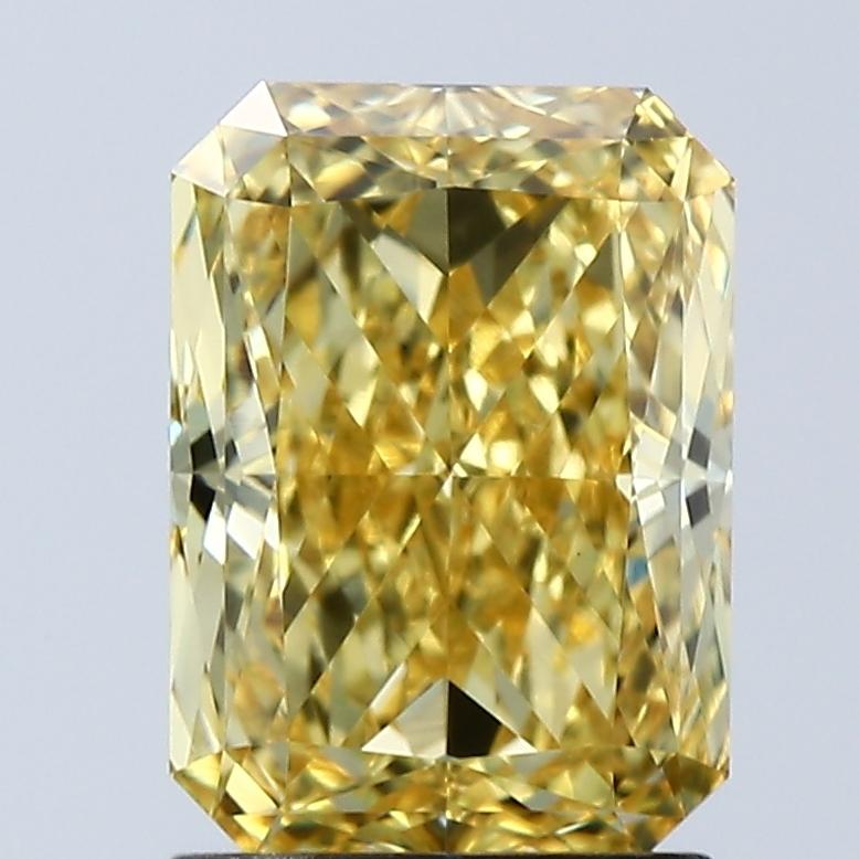 2.06 Ct. Fancy Vivid Yellow Radiant Lab Grown Diamond