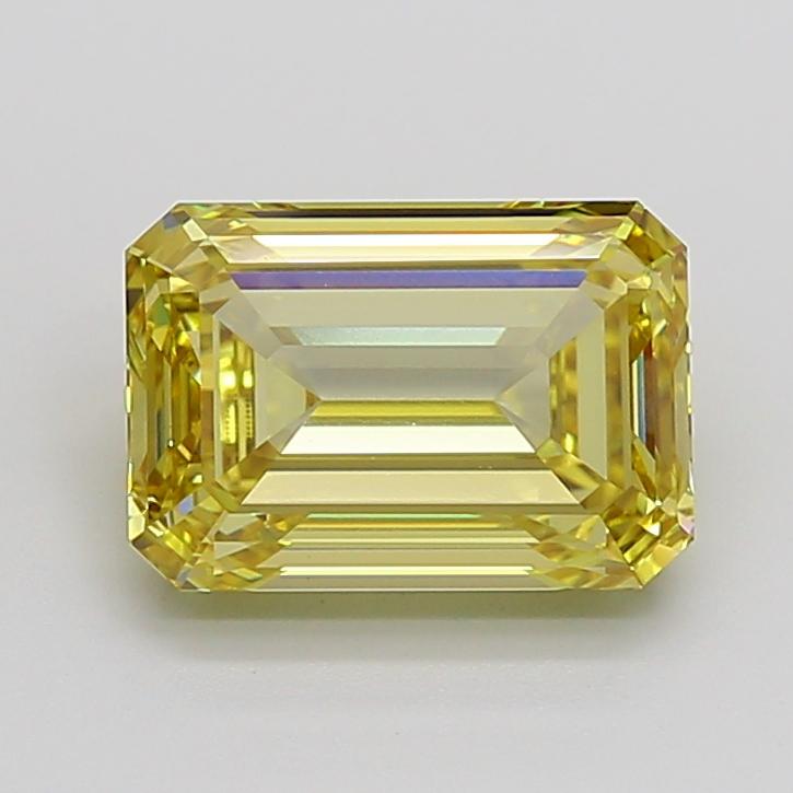 5.45 Ct. Fancy Intense Yellow Emerald Lab Grown Diamond
