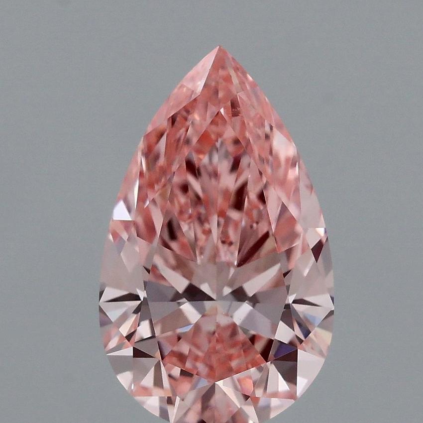 1.48 Ct. Fancy Vivid Pink Pear Lab Grown Diamond