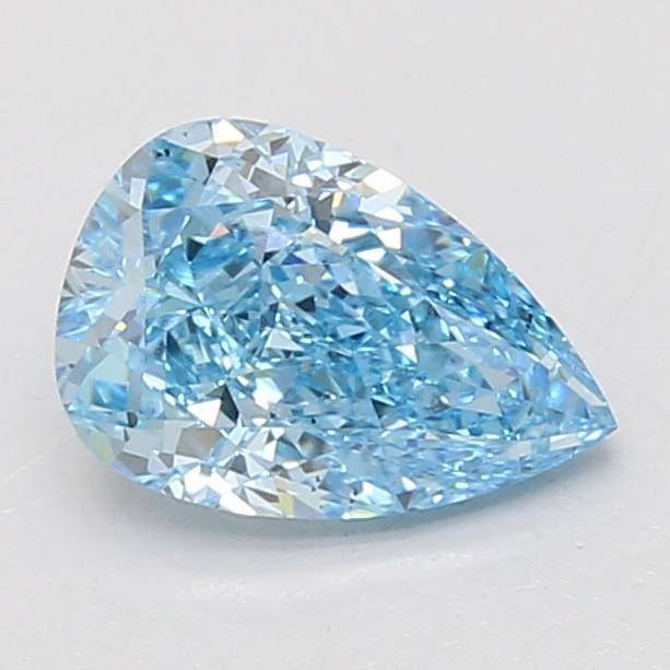 1.51 Ct. Fancy Vivid Blue Pear Lab Grown Diamond
