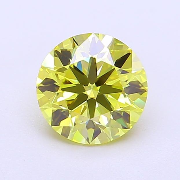 1.08 Ct. Fancy Intense  Yellow Round Lab Grown Diamond