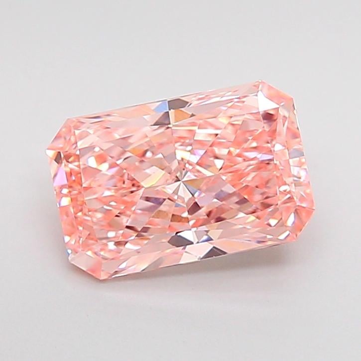 1.53 Ct. Fancy Vivid  Pink Radiant Lab Grown Diamond