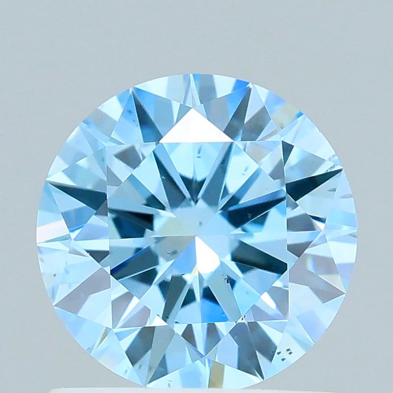1.00 Ct. Fancy Vivid Blue Round Lab Grown Diamond