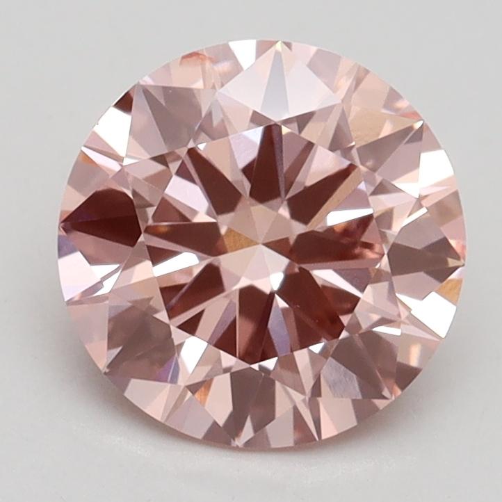 1.70 Ct. Fancy Intense Pink Round Lab Grown Diamond