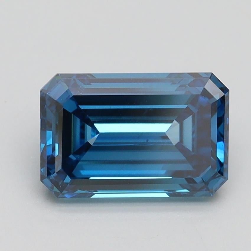 2.00 Ct. Fancy Vivid Blue Emerald Lab Grown Diamond