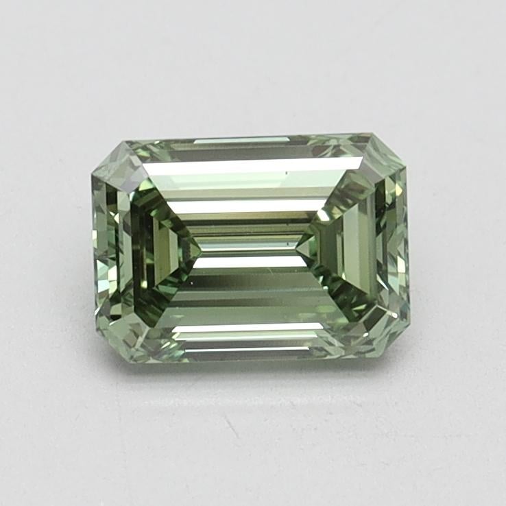 0.73 Ct. Fancy Vivid Green Emerald Lab Grown Diamond