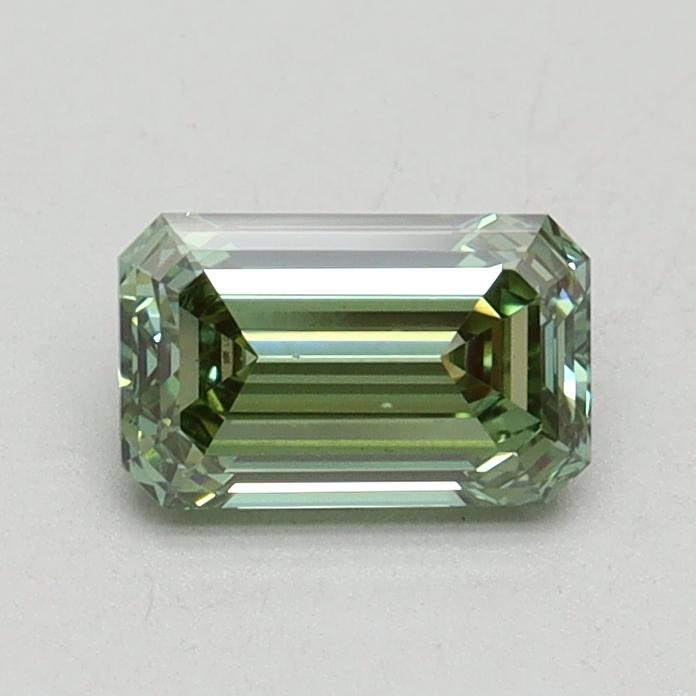 0.70 Ct. Fancy Intense Green Emerald Lab Grown Diamond
