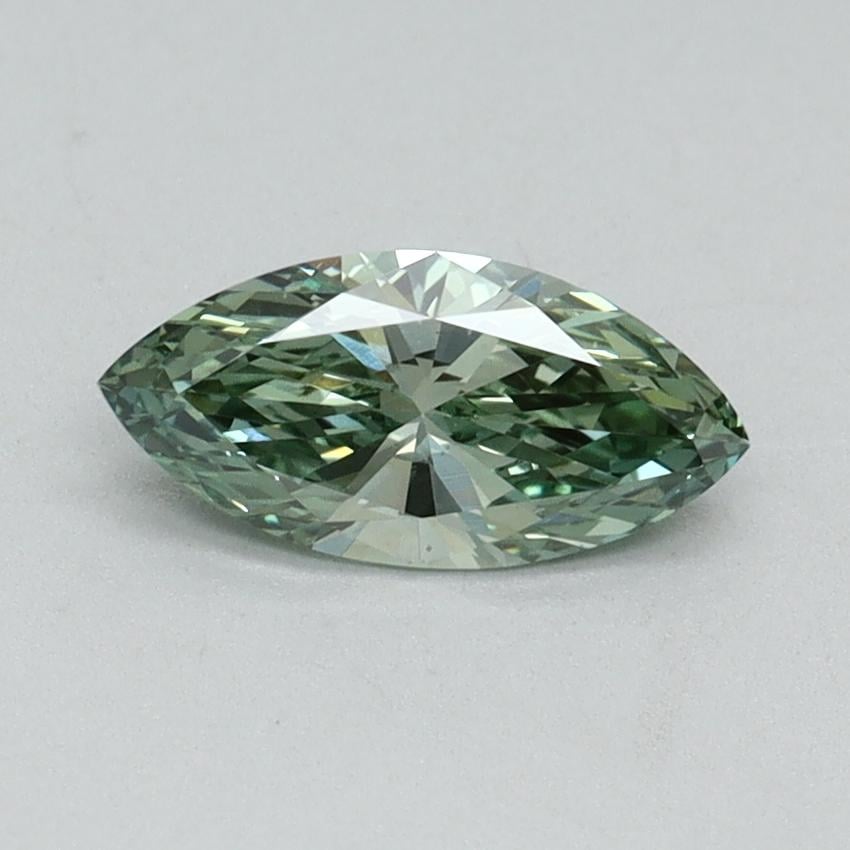 0.45 Ct. Fancy Vivid Green Marquise Lab Grown Diamond