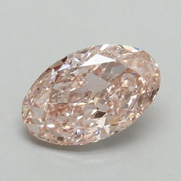 0.74 Ct. Fancy Intense Pink Oval Lab Grown Diamond