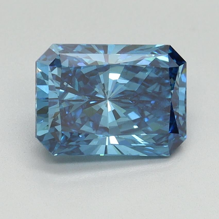 1.97 Ct. Fancy Vivid Blue Radiant Lab Grown Diamond