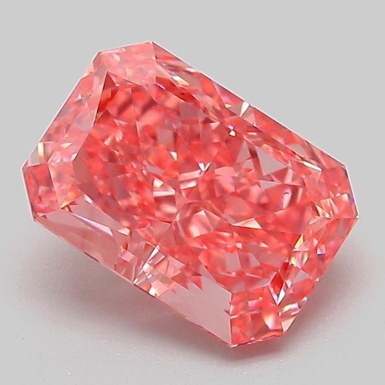 2.09 Ct. Fancy Vivid Pink Radiant Lab Grown Diamond
