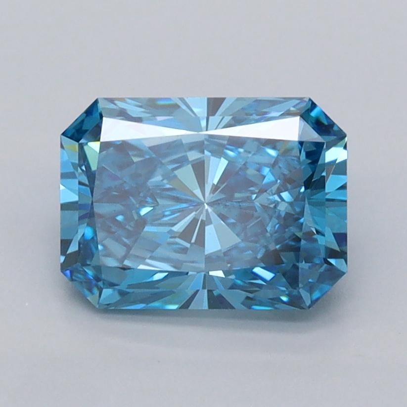 1.52 Ct. Fancy Vivid  Blue Radiant Lab Grown Diamond