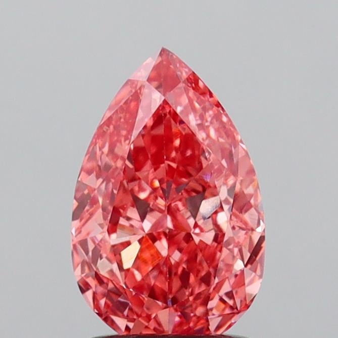 1.57 Ct. Fancy Vivid  Pink Pear Lab Grown Diamond