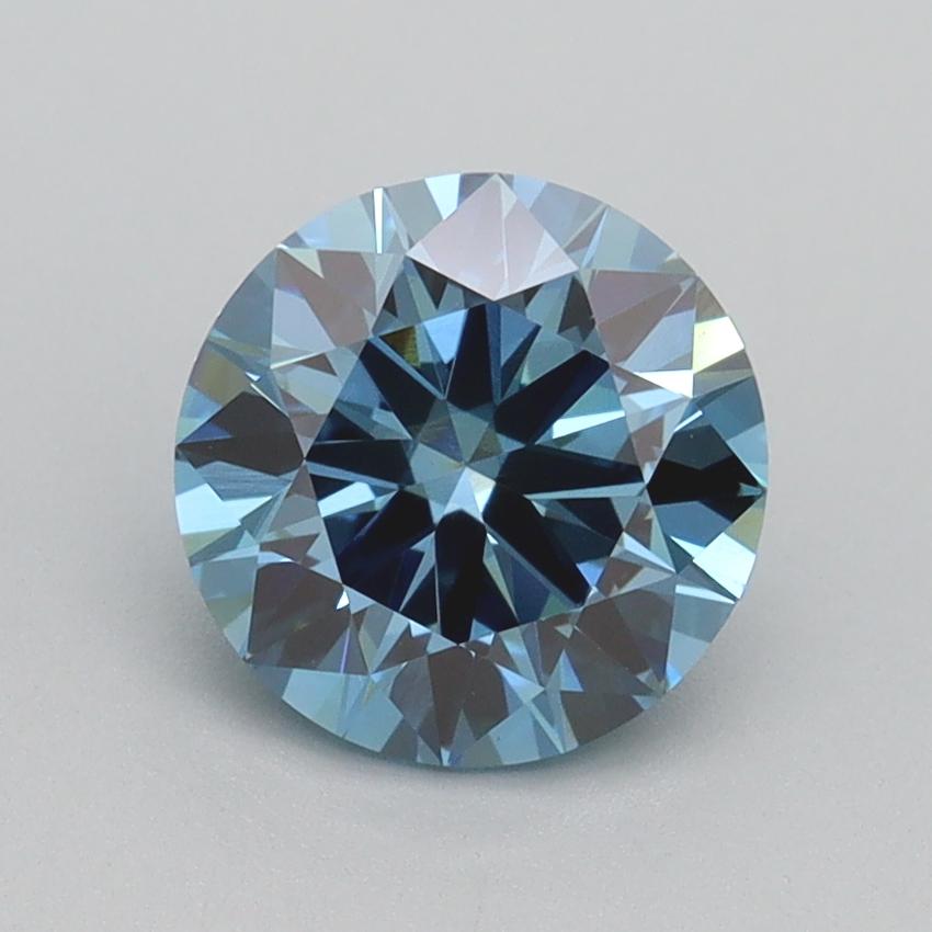 1.50 Ct. Fancy Vivid Blue Round Lab Grown Diamond