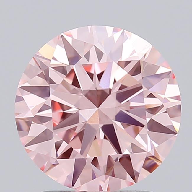 1.95 Ct. Fancy Vivid Pink Round Lab Grown Diamond