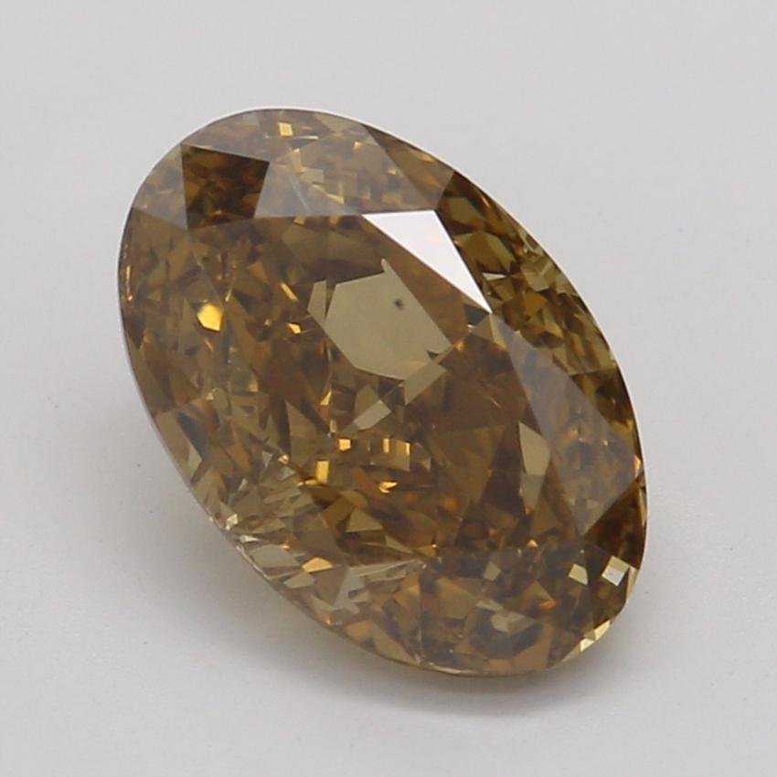 1.03 Ct. Fancy Deep Brown-Yellow Oval Diamond