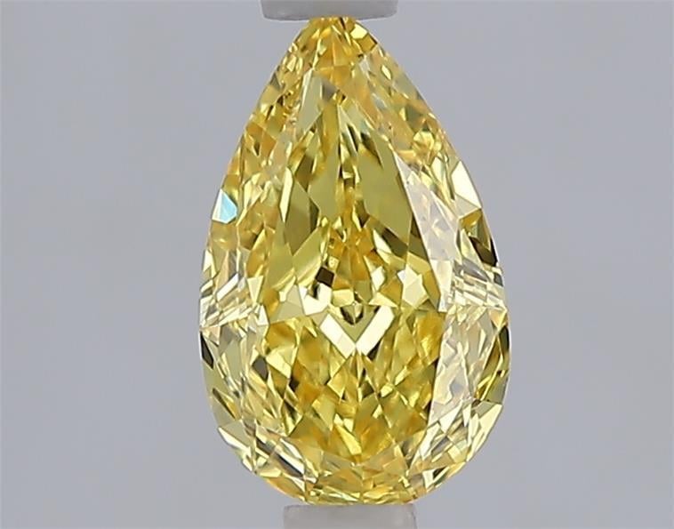 1.06 Ct. Fancy Vivid Yellow Yellow Pear Lab Grown Diamond