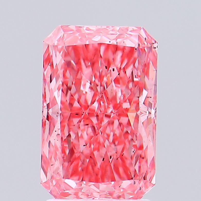 2.04 Ct. Fancy Vivid Pink Radiant Lab Grown Diamond