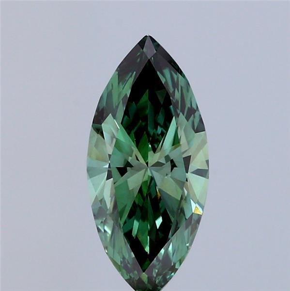 1.04 Ct. Fancy Vivid Green Marquise Lab Grown Diamond
