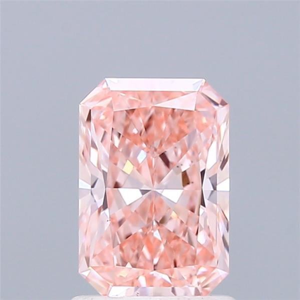 1.19 Ct. Fancy Vivid Pink Radiant Lab Grown Diamond