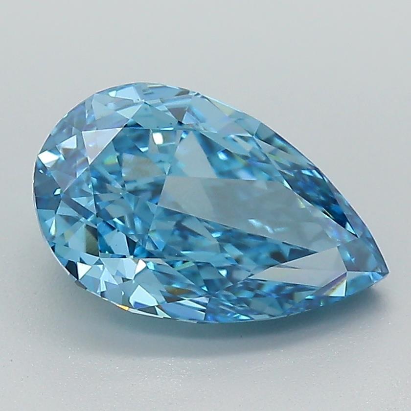 2.25 Ct. Fancy Vivid Blue Pear Lab Grown Diamond