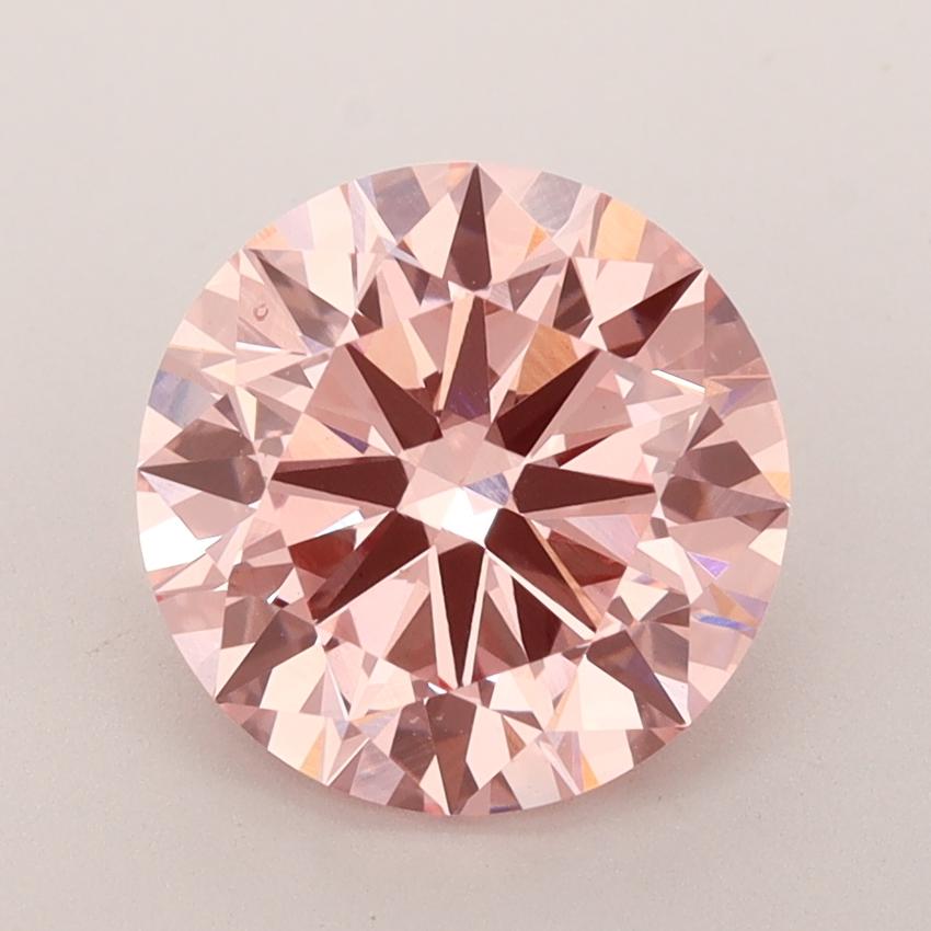 3.00 Ct. Fancy Vivid  Pink Round Lab Grown Diamond