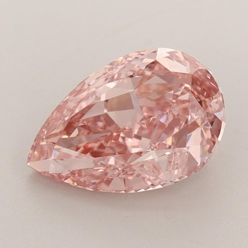 2.54 Ct. Fancy Vivid  Pink Pear Lab Grown Diamond
