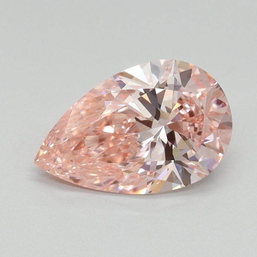 1.58 Ct. Fancy Vivid Pink Pear Lab Grown Diamond
