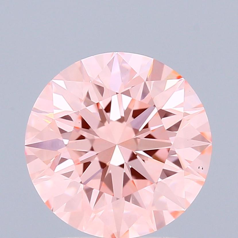 2.15 Ct. Fancy Vivid Pink Round Lab Grown Diamond