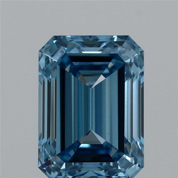 2.05 Ct. Fancy Vivid Blue Emerald Lab Grown Diamond