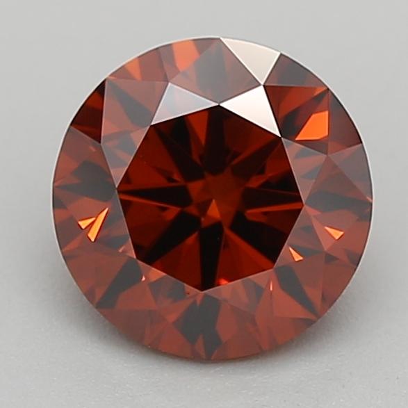 0.92 Ct. Fancy  Orange Round Lab Grown Diamond
