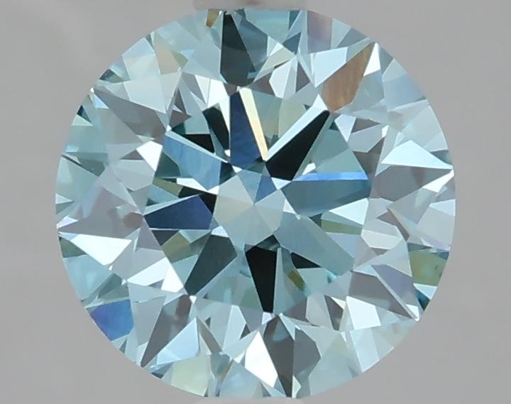 1.51 Ct. Fancy Vivid Blue Round Lab Grown Diamond