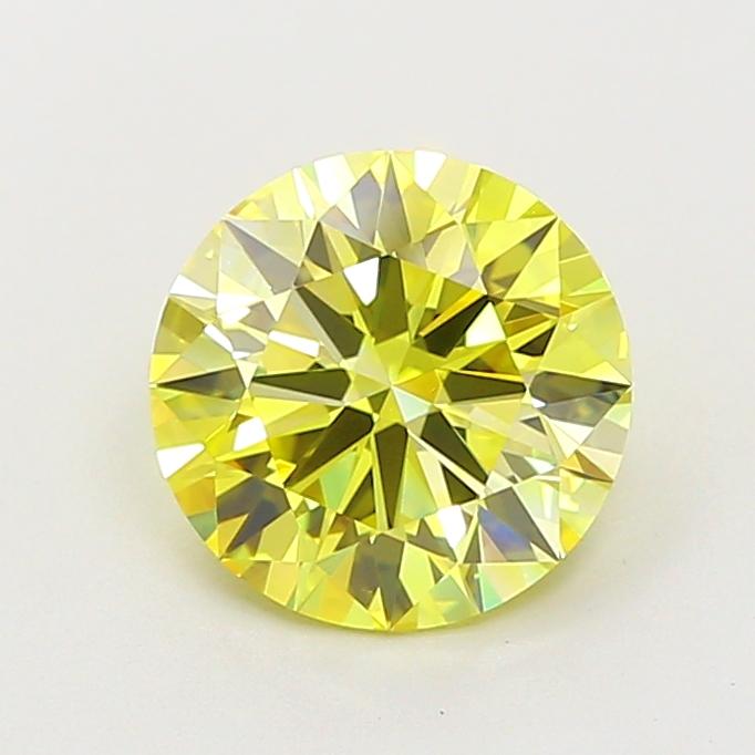 2.10 Ct. Fancy Intense  Yellow Round Lab Grown Diamond