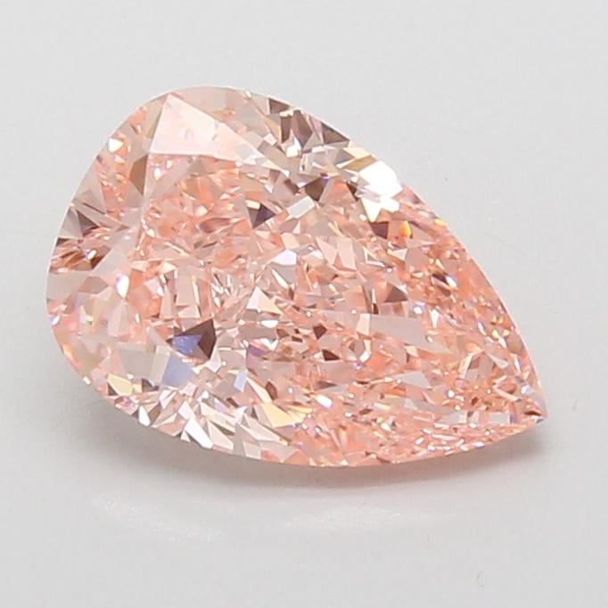 2.08 Ct. Fancy Vivid Pink Pear Lab Grown Diamond