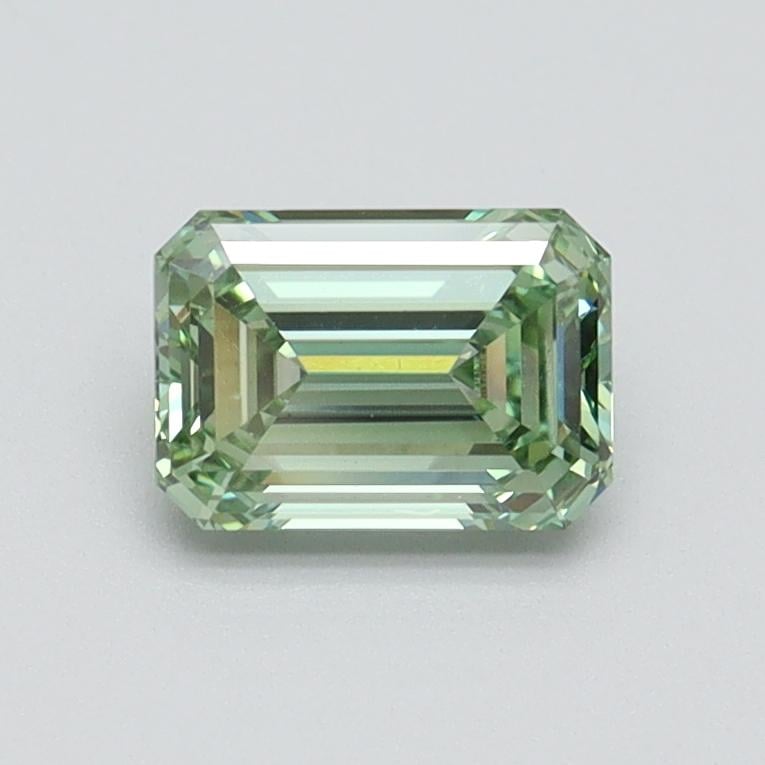 0.76 Ct. Fancy Intense Pacific Green Emerald Lab Grown Diamond