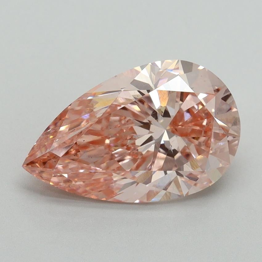 3.03 Ct. Fancy Vivid Pink Pear Lab Grown Diamond