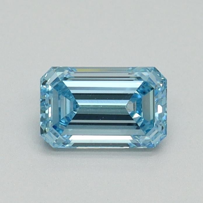 0.54 Ct. Fancy Vivid Blue Emerald Lab Grown Diamond
