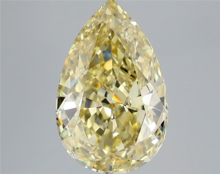 5.07 Ct. Fancy Intense Yellow Pear Lab Grown Diamond