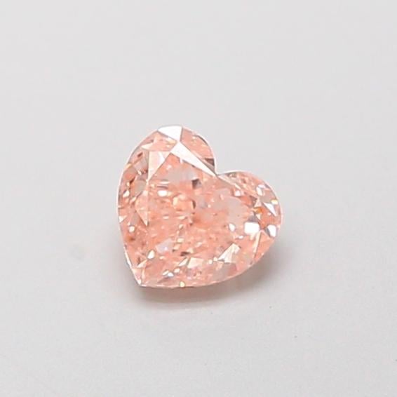 0.33 Ct. Fancy Light Orangy Brown Heart Lab Grown Diamond