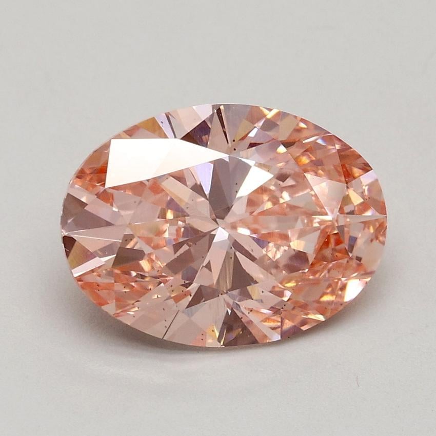2.00 Ct. Fancy Intense Pink Oval Lab Grown Diamond