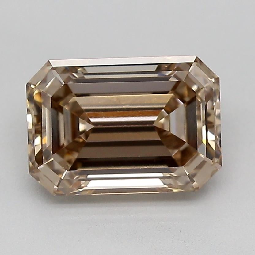 1.34 Ct. Fancy Light  Brown Emerald Lab Grown Diamond