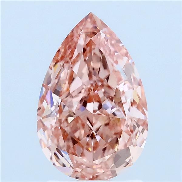 1.83 Ct. Fancy Vivid Pink Pear Lab Grown Diamond