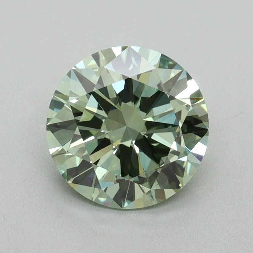 1.50 Ct. Fancy Vivid Pacific Green Round Lab Grown Diamond