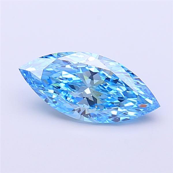 1.00 Ct. Fancy Vivid Blue Marquise Lab Grown Diamond