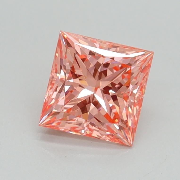 1.01 Ct. Fancy Vivid Pink Princess Lab Grown Diamond