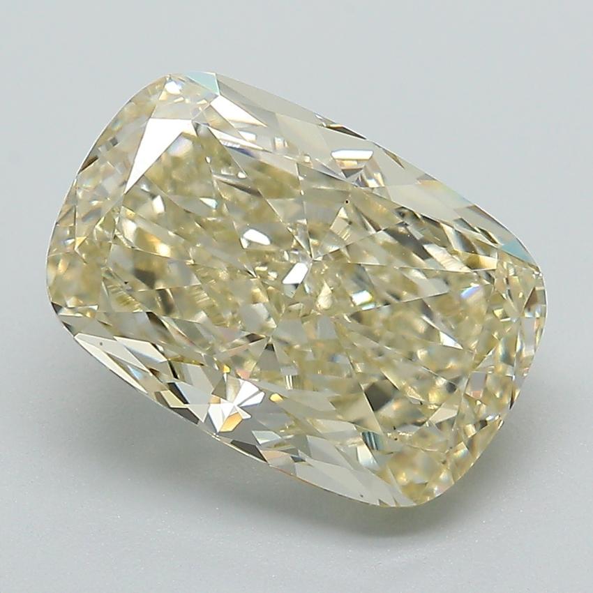 4.51 Ct. Fancy Yellow Cushion Lab Grown Diamond