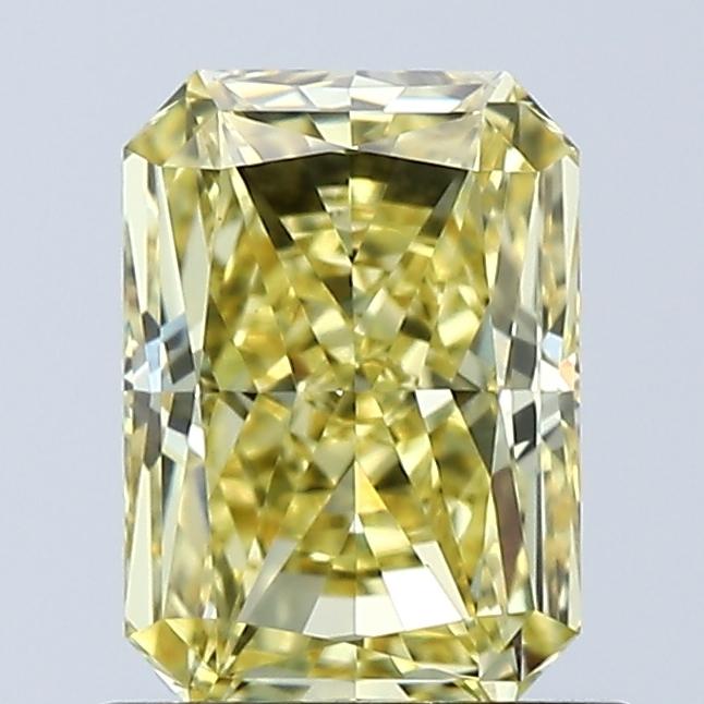 1.08 Ct. Fancy Vivid Yellow Radiant Lab Grown Diamond