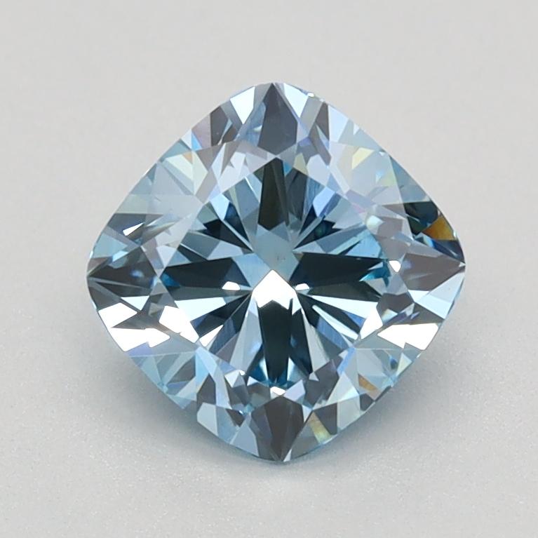 1.08 Ct. Fancy Vivid Blue Cushion Lab Grown Diamond