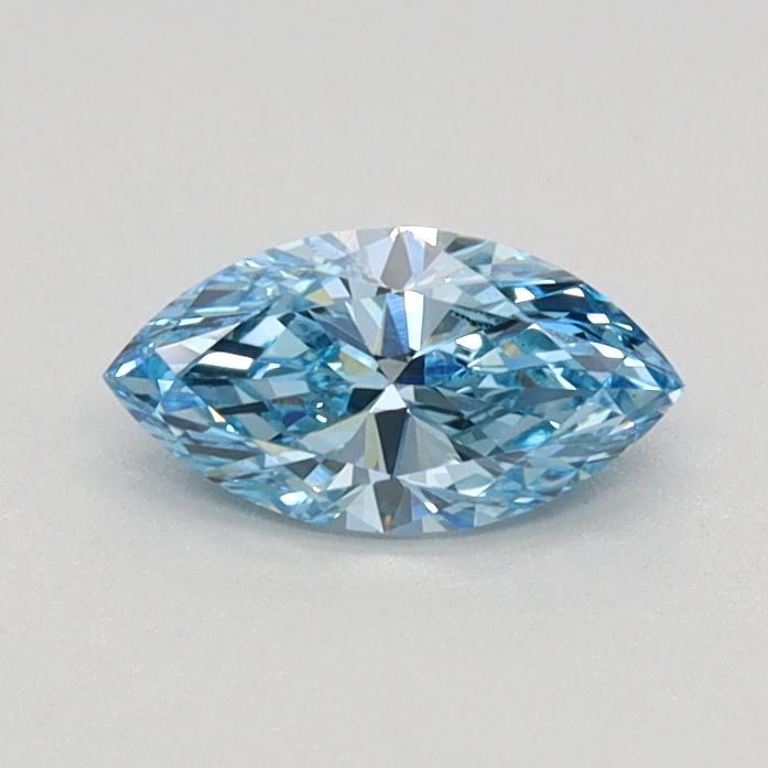 0.32 Ct. Fancy Vivid Blue Marquise Lab Grown Diamond
